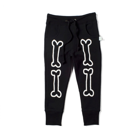 Minti Bones Trackies Black